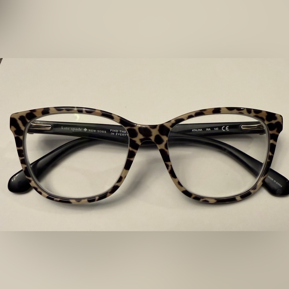 Kate Spade Atalina Leopard Cat Eye Eyeglass Frames w/ Case